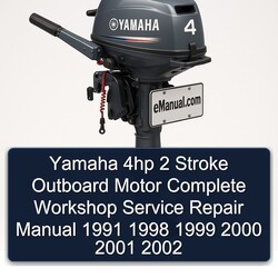 1991-2002 Yamaha 4HP 2 Stroke Outboard Motor Service Repair Workshop Manual PDF