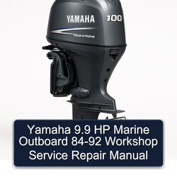 1984-1992 Yamaha 9.9 HP Marine Outboard Service Repair Workshop Manual PDF