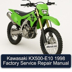 1998 Kawasaki KX Series KX500-E10 Service Repair Workshop Manual PDF