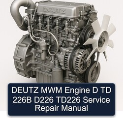 Deutz TD Series MWM Engine D 226B D226 TD226 Service Repair Workshop Manual PDF