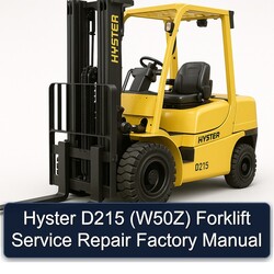 Hyster D215 (W50Z) Forklift W50Z Service Repair Workshop Manual PDF