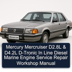 Mercury Mercruiser D2.8l D4.2l D-tronic Line Diesel Marine Engine Service Repair Workshop Manual PDF