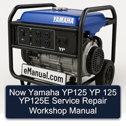 Now Yamaha Yp125 Yp 125 Yp125e Service Repair Workshop Manual PDF