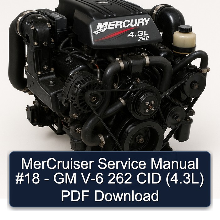 Inboard Engines GM Mercruiser 18 - V-6 262 CID (4.3l) Service Repair Workshop Manual PDF