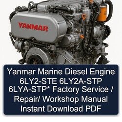 Yanmar Marine Diesel Engine 6LY2-STE 6LY2A-STP 6lya-stp / Service Repair Workshop Manual PDF