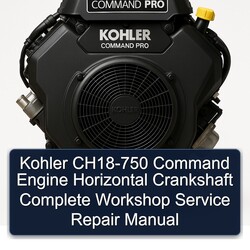 Kohler Command Pro Models CH18-750 Engine Horizontal Crankshaft Service Repair Workshop Manual PDF