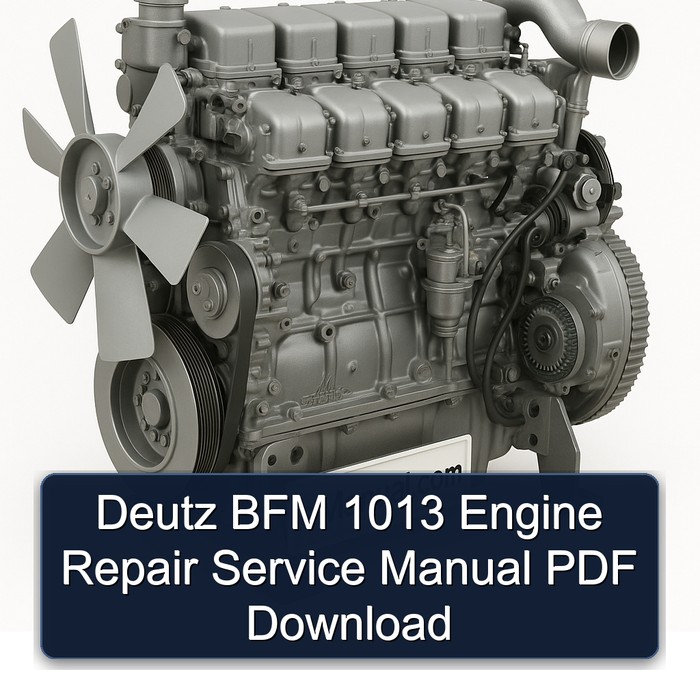 Deutz 1013 BFM Engine Service Repair Workshop Manual PDF