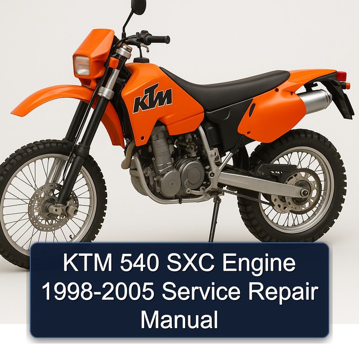 1998-2005 KTM 540 SXC Engine Service Repair Workshop Manual PDF