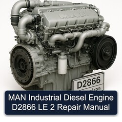 MAN D2866 Industrial Diesel Engine LE 2 Service Repair Workshop Manual PDF