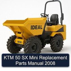 2008 KTM 50 SX Mini Replacement Parts Catalog PDF