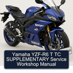 Yamaha YZF Models YZF-R6 T TC Supplementary Service Repair Workshop Manual PDF