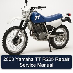 2003 Yamaha TT R225 Repair Service Manual 