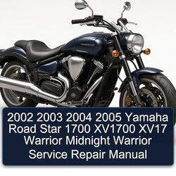 2004-2005 Yamaha Warrior Road Star 1700 XV1700 XV17 Midnight Service Repair Workshop Manual PDF