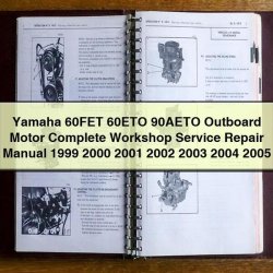 1999-2005 Yamaha 60FET 60ETO 90AETO Outboard Motor Service Repair Workshop Manual PDF