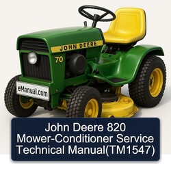 John Deere 820 Mower-conditioner (TM1547) Service Repair Workshop Manual PDF