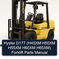 Hyster D177 (h45xm H50XM H55XM H60XM H65xm) Forklift Parts Catalog PDF