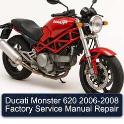 2006-2008 Ducati 620 Monster Service Repair Workshop Manual PDF