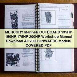 2000 Mercury Mariner Outboard 135HP 150HP 175HP 200HP All Onwards Models Covered Service Repair Workshop Manual PDF