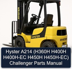 Hyster A214 (h360h H400H H400H-EC H450H H450h-ec) Challenger Parts Catalog PDF