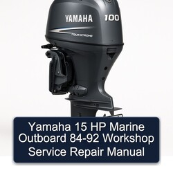 1984-1992 Yamaha 15 HP Marine Outboard Service Repair Workshop Manual PDF
