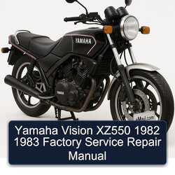 1982-1983 Yamaha XZ550 Vision Service Repair Workshop Manual PDF