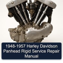 1957 Harley Davidson 1948- Panhead Rigid Service Repair Workshop Manual PDF