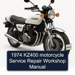 1974 KZ400 Motorcycle Service Repair Workshop Manual PDF
