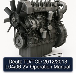 2012-2013 Deutz 2012 Td/tcd / L04/06 2V Operation Service Repair Workshop Manual PDF