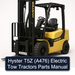 Manual de Piezas para Tractor de Arrastre Eléctrico Hyster T5Z (A476)