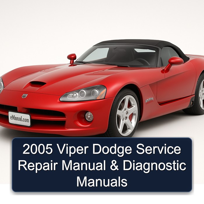 2005 Chrysler Viper Dodge Diagnostic Service Repair Workshop Manual PDF