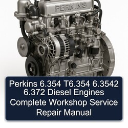 Perkins 200 Series 6.354 T6.354 6.3542 6.372 Diesel Engines Service Repair Workshop Manual PDF