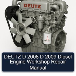 2008-2009 Deutz 2008 2009 D Diesel Engine Service Repair Workshop Manual PDF