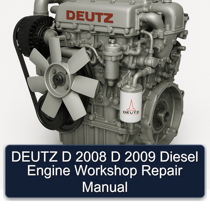 2008-2009 Deutz 2008 2009 D Diesel Engine Service Repair Workshop Manual PDF