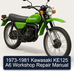 1973-1981 Kawasaki KE Models KE125 A6 Service Repair Workshop Manual PDF