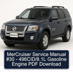 Mercruiser 30 - 496cid/8.1l Gasoline Engine Service Repair Workshop Manual PDF