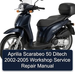 2002-2005 Aprilia Scarabeo 50 Ditech Service Repair Workshop Manual PDF