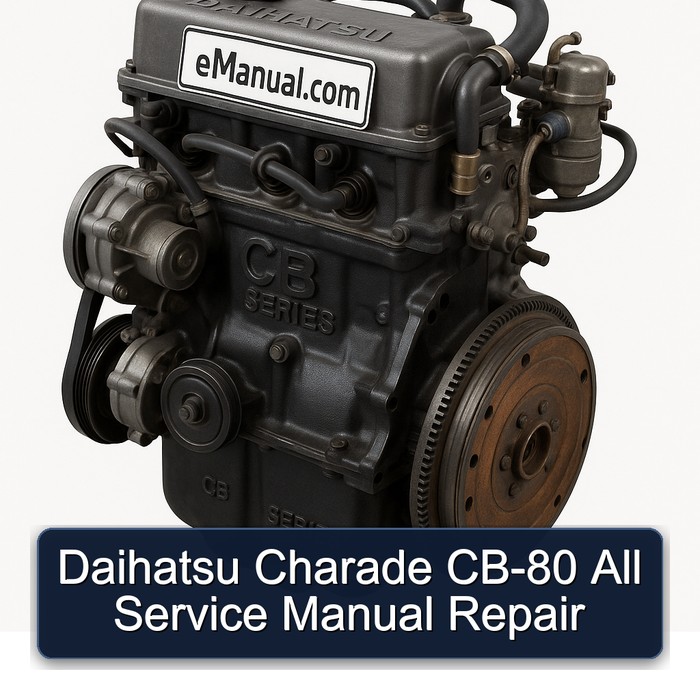 Daihatsu CB Series Charade CB-80 All Service Repair Workshop Manual PDF