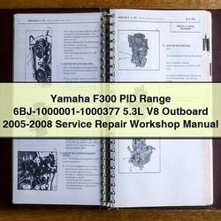 2005-2008 Yamaha F300 PID Range 6bj-1000001-1000377 5.3l V8 Outboard Service Repair Workshop Manual PDF