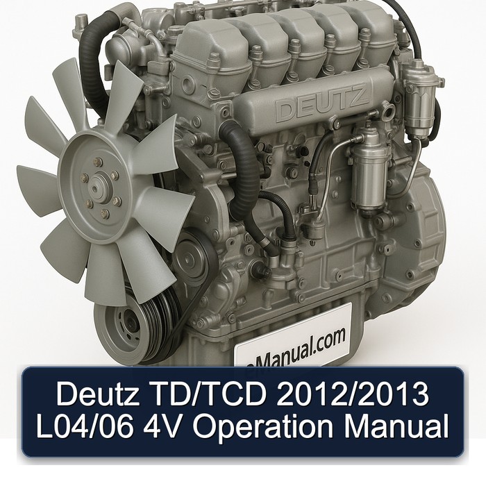 2012-2013 Deutz 2013 Td/tcd / L04/06 4V Operation Service Repair Workshop Manual PDF