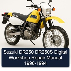 1990-1994 Suzuki DR Series DR250 DR250S Digital Service Repair Workshop Manual PDF