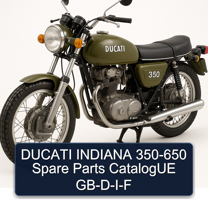Ducati 350 Indiana -650 Spare Gb-d-i-f Parts Catalog PDF