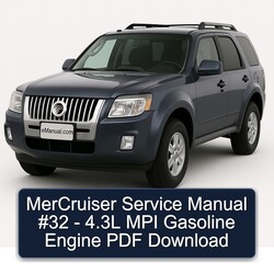 Mercruiser 32 - 4.3l MPI Gasoline Engine Service Repair Workshop Manual PDF