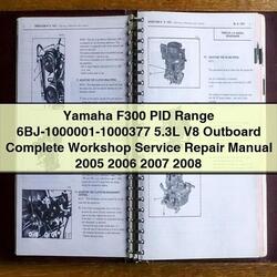 2005-2008 Yamaha F300 PID Range 6bj-1000001-1000377 5.3l V8 Outboard Service Repair Workshop Manual PDF