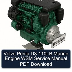 Volvo Penta D3-110i-b Marine Engine WSM Service Repair Workshop Manual PDF