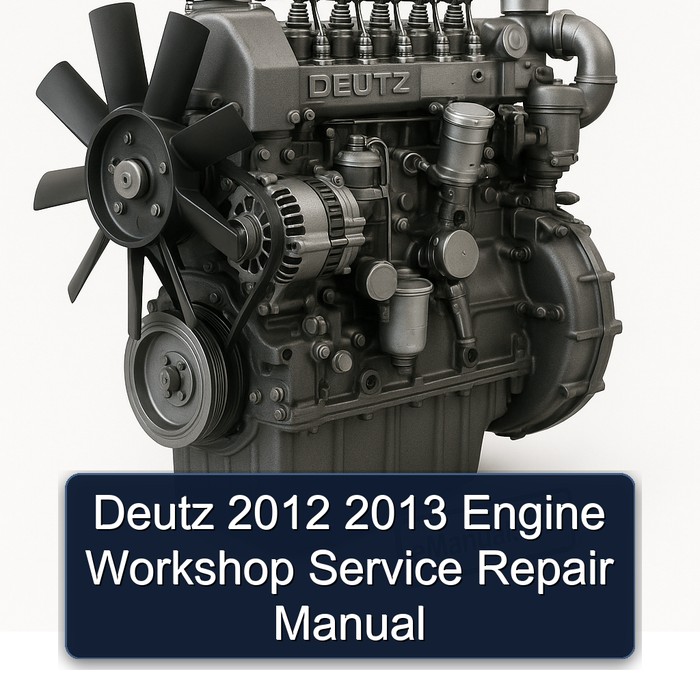 2012-2013 Deutz 2012 Engine Service Repair Workshop Manual PDF
