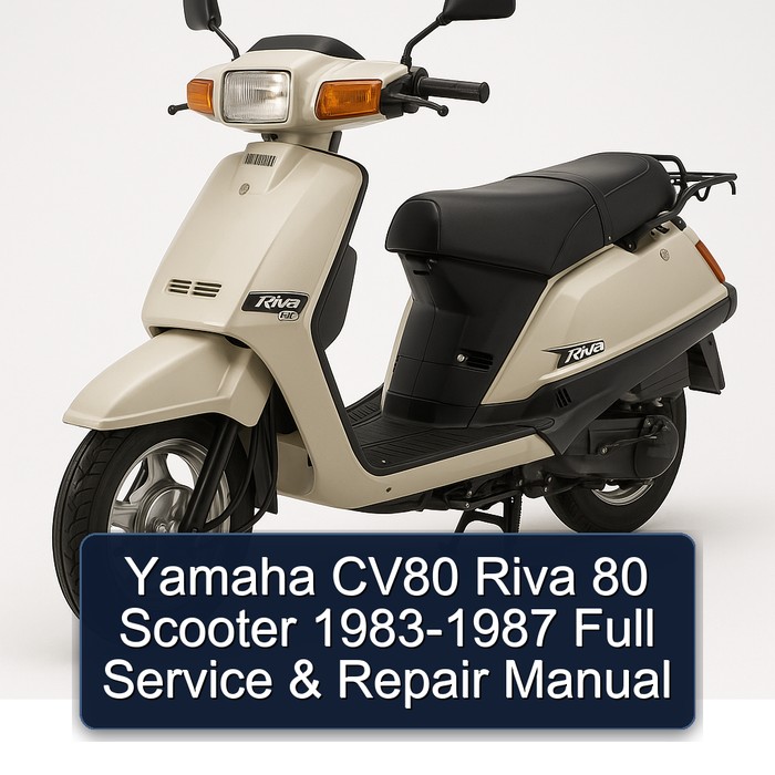 1983-1987 Baotian Yamaha CV80 Riva 80 Scooter Service Repair Workshop Manual PDF