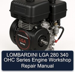 Lombardini LGA Series 280 340 OHC Engine Service Repair Workshop Manual PDF