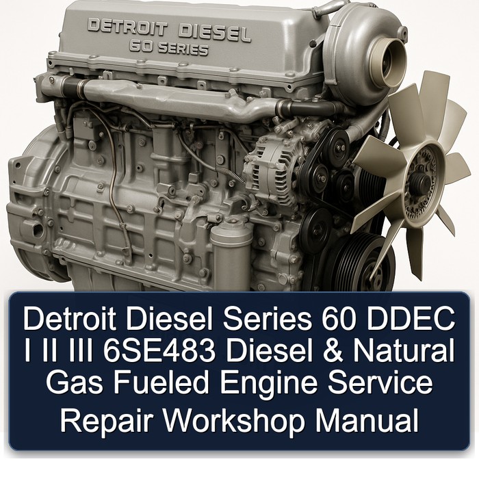 Detroit Diesel 60 Series Ddec I II III 6se483 Natural Gas Fueled Engine Service Repair Workshop Manual PDF