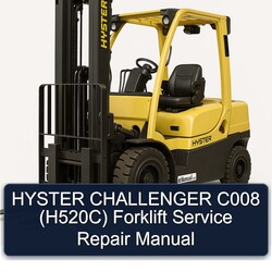 Hyster Challenger C008 (H520C) Forklift Service Repair Workshop Manual PDF