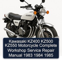 1983-1985 Kawasaki KZ Series KZ400 KZ500 KZ550 Motorcycle Service Repair Workshop Manual PDF
